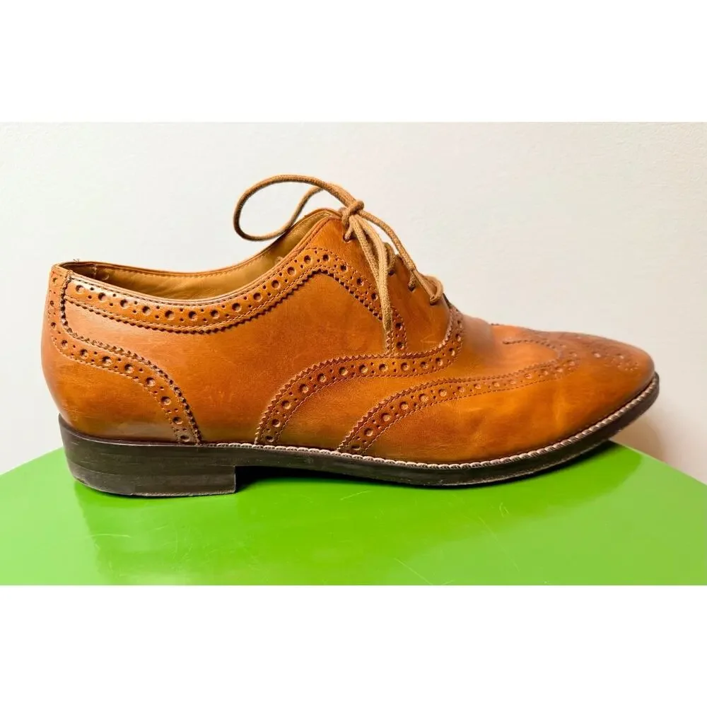 Cole Haan Mens Cambridge Oxford Wingtip Dress Shoes C12915 Brown Leather Size 11